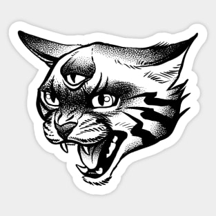 Third eye thunder Cat Sticker